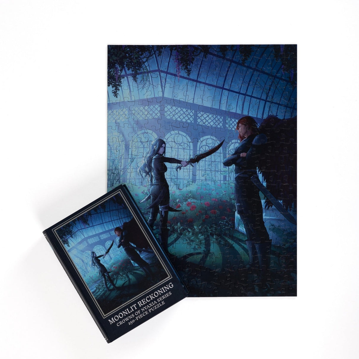 Kingdom of Threads: Moonlit Reckoning Keepsake Puzzle | Crowns of Nyaxia - 250 Pieces