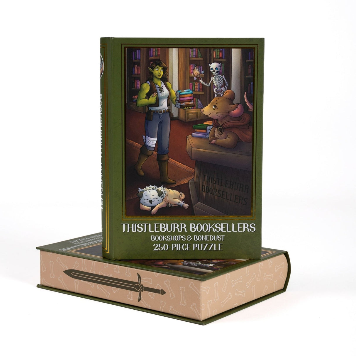 Kingdom of Threads: Thistleburr Bookshop Keepsake Puzzle | Bookshops & Bonedust - 250 Pieces