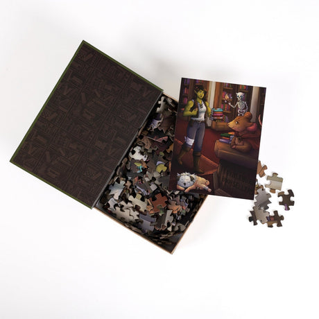 Kingdom of Threads: Thistleburr Bookshop Keepsake Puzzle | Bookshops & Bonedust - 250 Pieces
