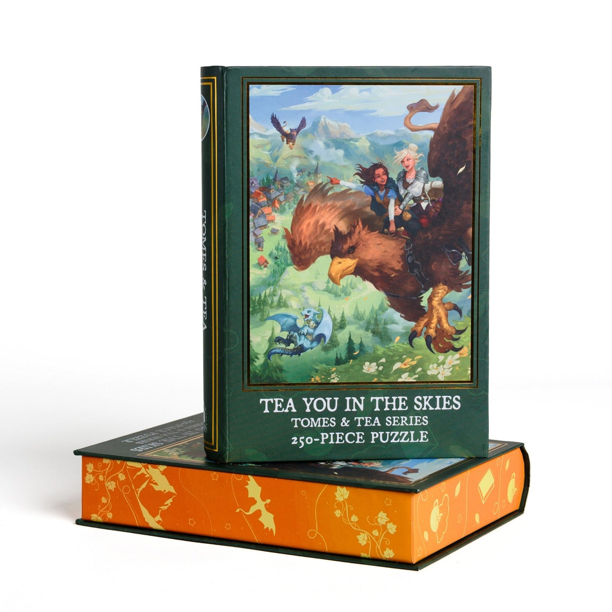 Kingdom of Threads: Tea You in the Skies Keepsake Puzzle | Tomes & Tea - 250 Pieces