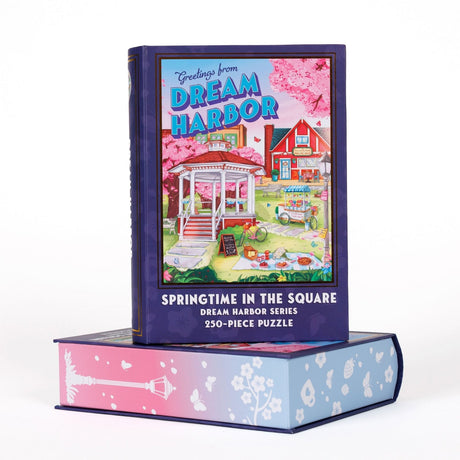 Kingdom of Threads: Springtime in the Square Keepsake Puzzle | Dream Harbor - 250 Pieces