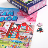 Kingdom of Threads: Springtime in the Square Keepsake Puzzle | Dream Harbor - 250 Pieces