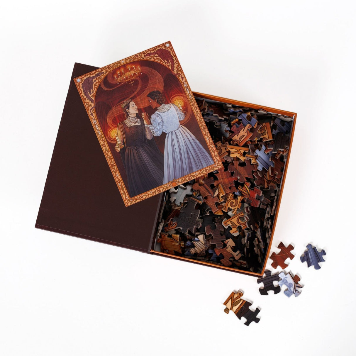 Kingdom of Threads: The Candle Dance Keepsake Puzzle | Priory of the Orange Tree - 250 Pieces
