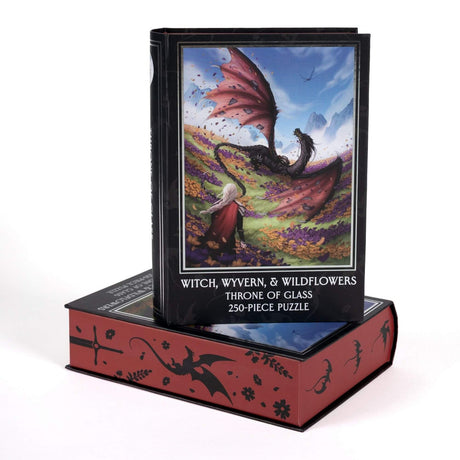 Kingdom of Threads: Witch, Wyvern & Wildflowers Keepsake Puzzle | Throne of Glass - 250 Pieces