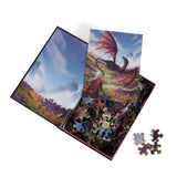 Kingdom of Threads: Witch, Wyvern & Wildflowers Keepsake Puzzle | Throne of Glass - 250 Pieces