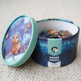Glowworm Glitter Critter Round Puzzle - 100 piece