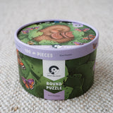 Kiwi Chick Nap Round Puzzle - 100 piece