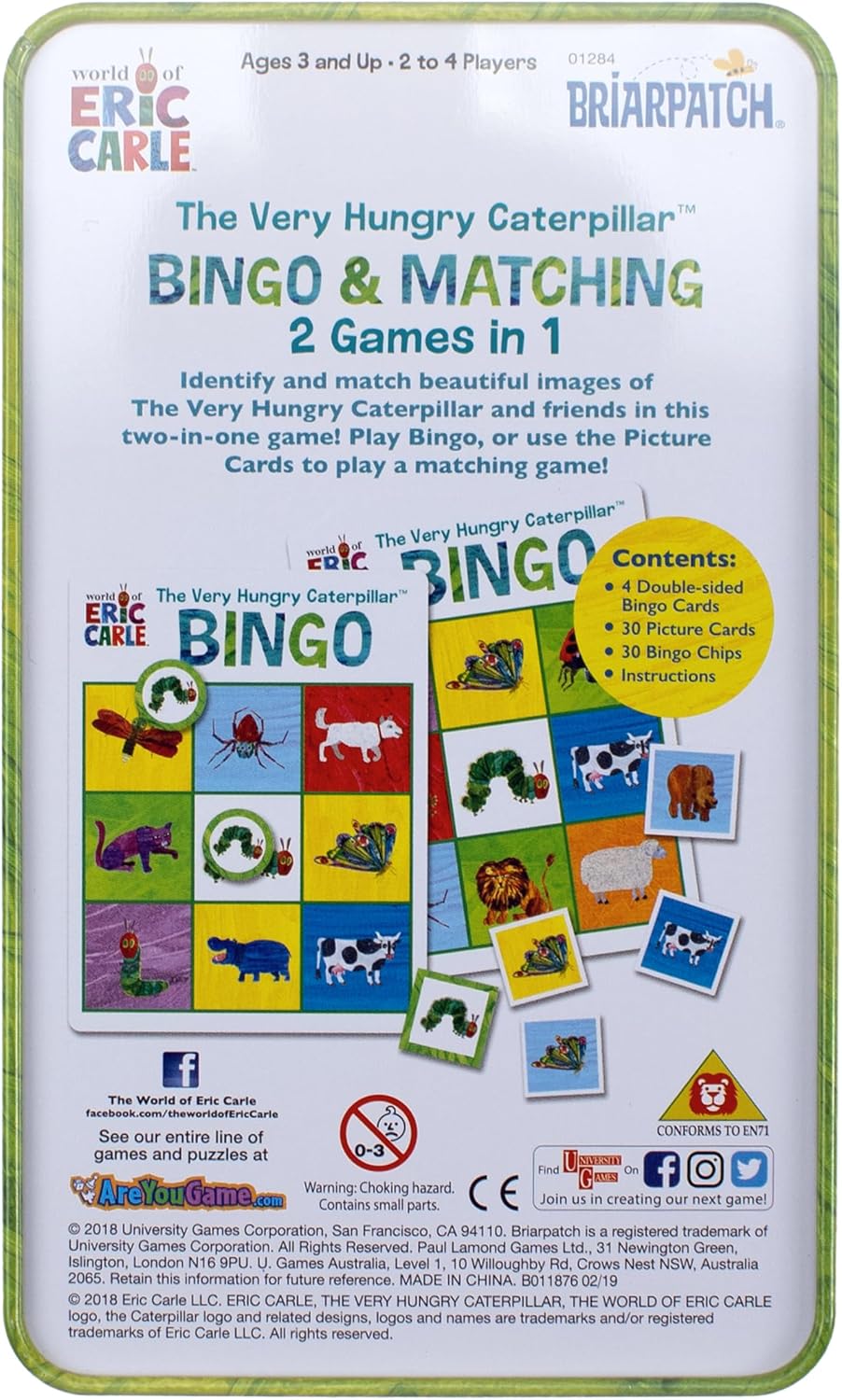 Eric Carle: VHC Bingo & Matching Tin Game