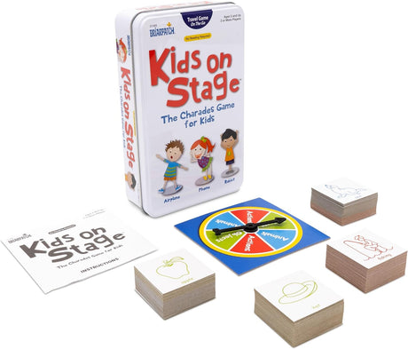 Charades Kids on Stage Tin