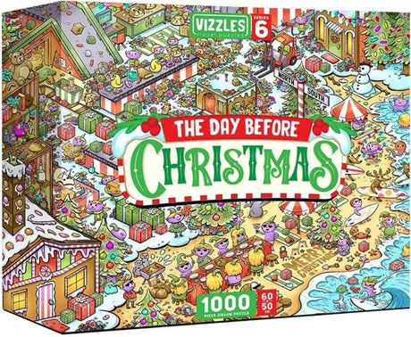 Vizzles The Day Before Christmas 1000pc Jigsaw Puzzle