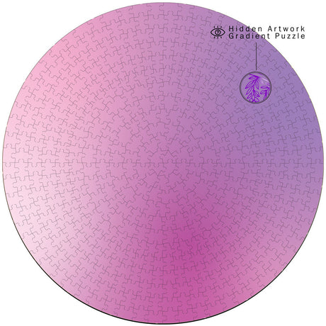 Aura Amethyst Bloom 500 pc Secret Image Puzzle