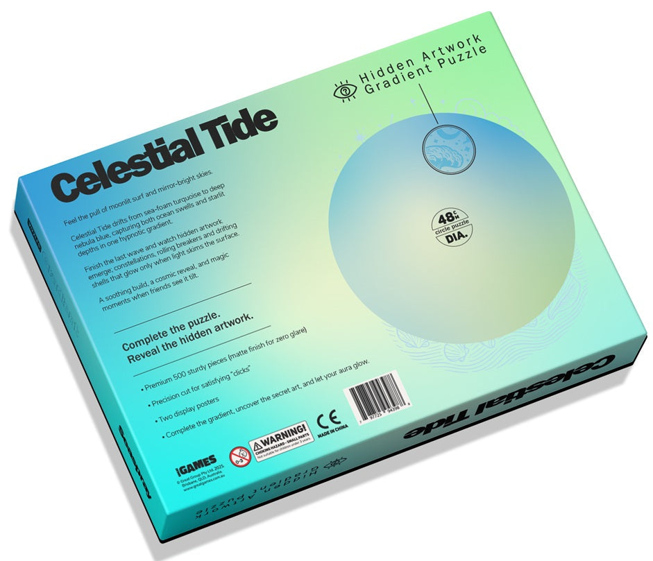 Aura Celestial Tide 500 pc Secret Image Puzzle