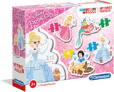 Clementoni Disney Princess Jigsaw Puzzle - 3, 6, 9, 12 Piece - My First Puzzle - (20813)