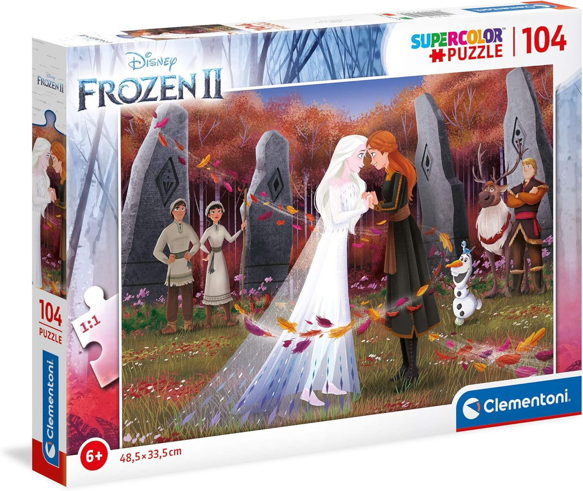 Clementoni Disney Frozen Jigsaw Puzzle - 104 Piece - Supercolor - (25719)