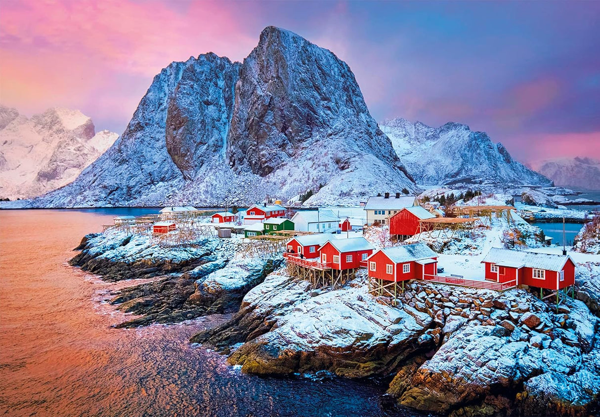 Clementoni Hamnoy Village Jigsaw Puzzle - 500 Piece - High Quality Collection - (35144)