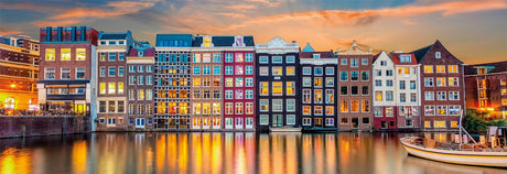Clementoni Bright Amsterdam Jigsaw Puzzle - 1000 Piece - Panorama -  High Quality Collection - (39838)