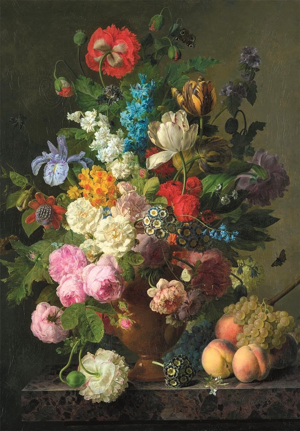 Clementoni Bowl of Flowers Jigsaw Puzzle - 1000 Piece - Museum Collection - (39970)