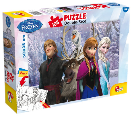 Lisciani Disney Frozen Double Sided Jigsaw Puzzle - 108 Piece