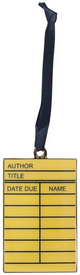 Library Card Ornament