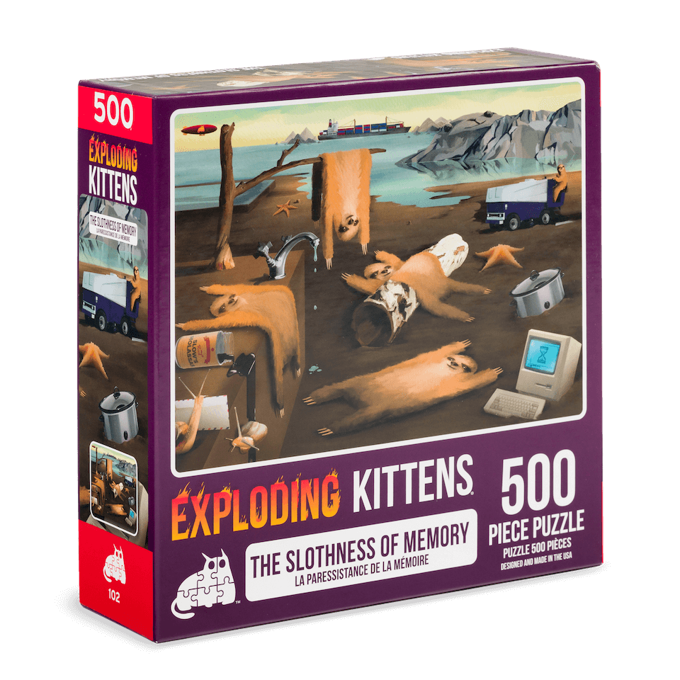 Exploding Kittens Puzzle Slothness of Memory 1,000 pieces