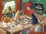 Exploding Kittens Puzzle Cats in Quarantine 1,000 pieces
