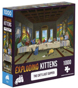 Exploding Kittens Puzzle Cats Last Supper 1,000 pieces