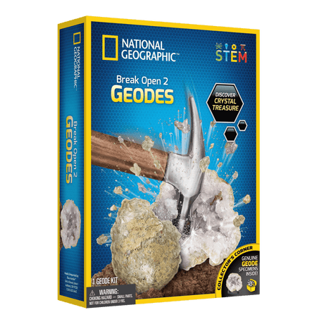 National Geographic  Break Open 2 Real Geodes