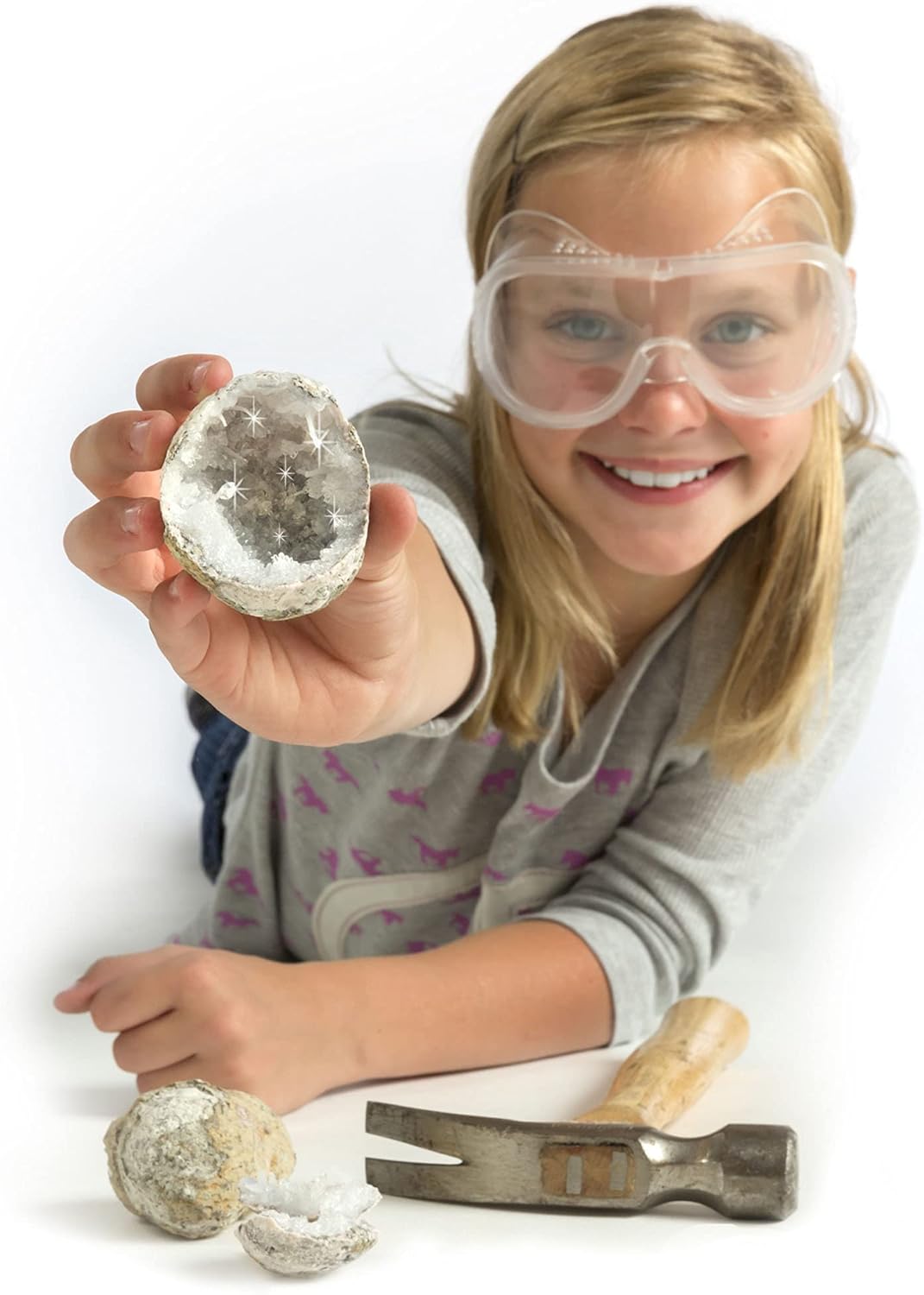 National Geographic  Break Open 2 Real Geodes