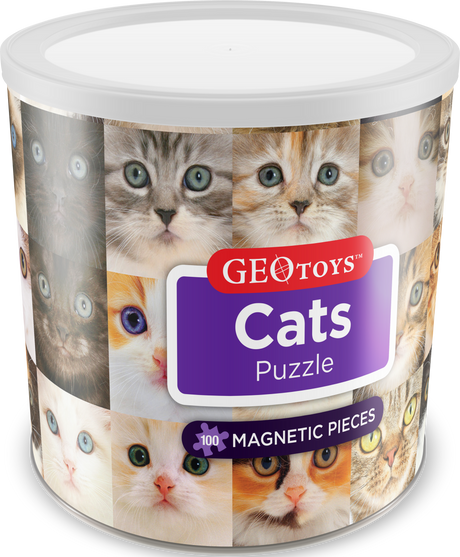 100 Piece Magnetic Puzzle - Cats