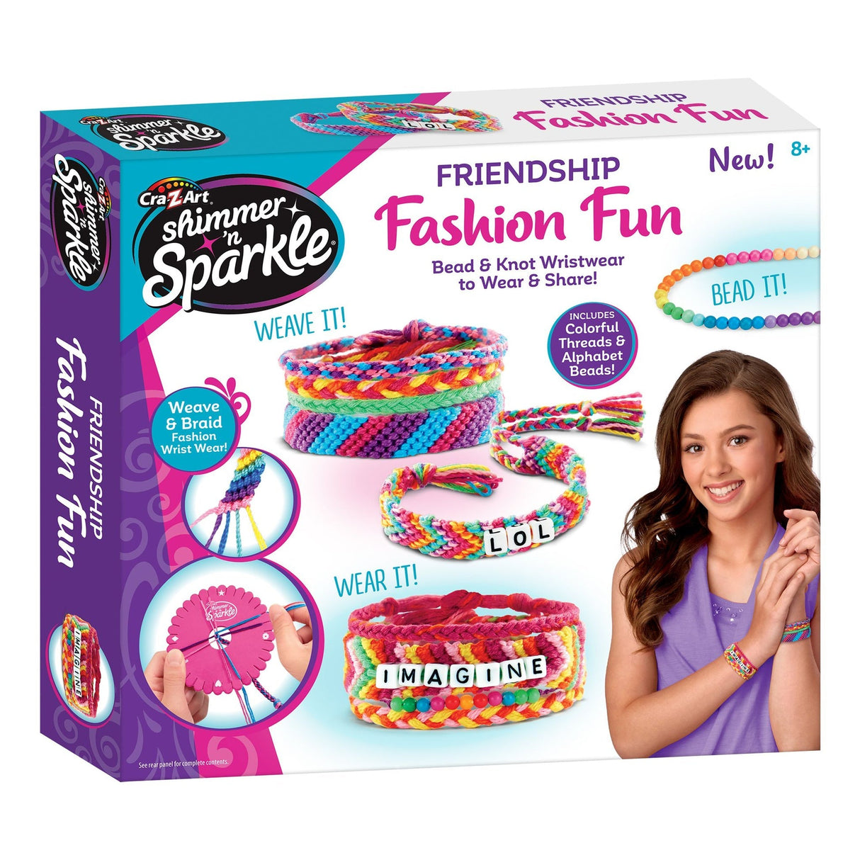 Shimmer 'n Sparkle A - Z Fashion Bead Bracelet - Starter Set