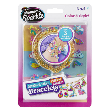 Shimmer 'n Sparkle Design & Make Puffy Charm Bracelets