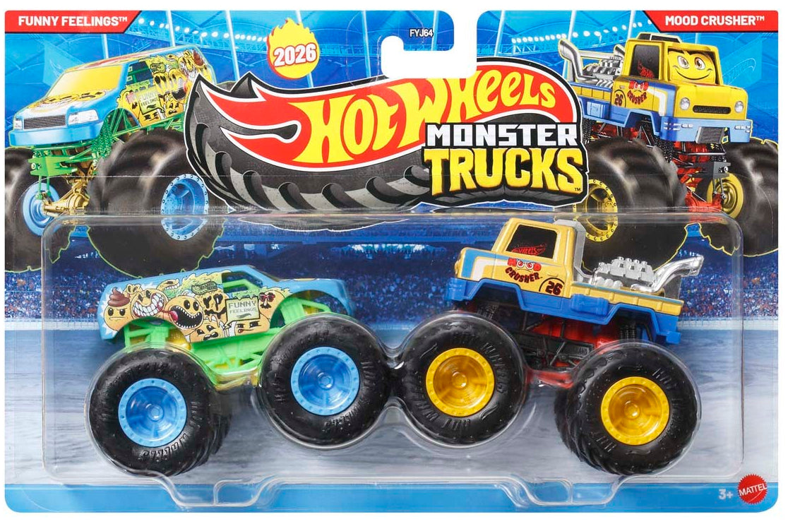Hot Wheels: 1:64 2 Pack - Funny Feelings vs Mood Crusher