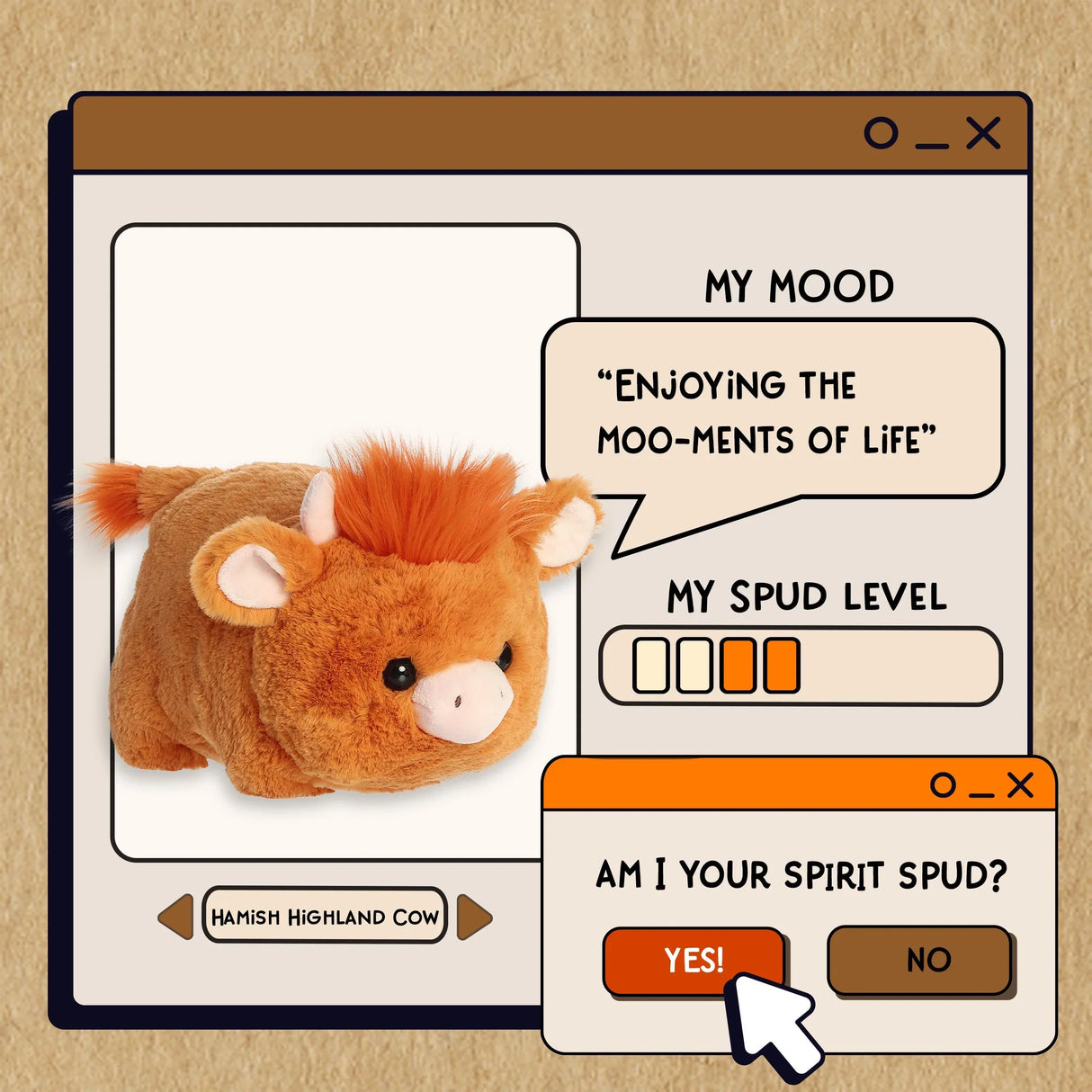 Spudsters - Hamish Highland Cow (25cm)