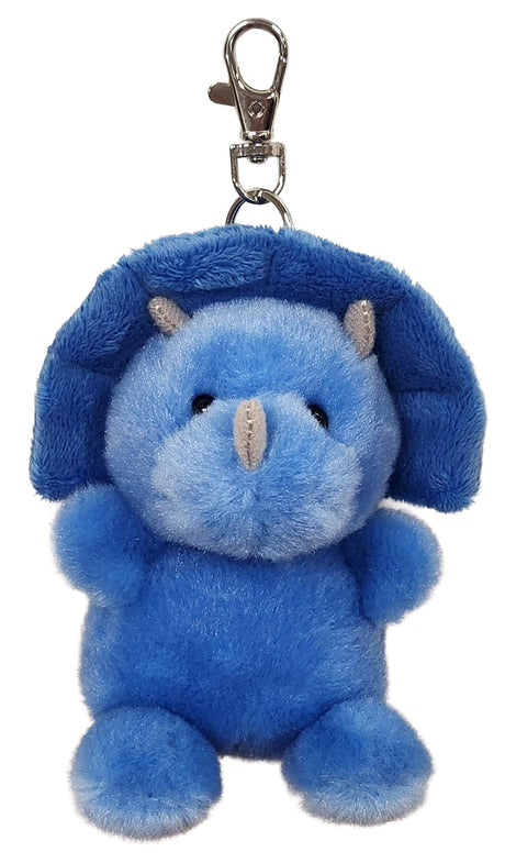 Palm Pals Clip-on Plush - Tank Triceratops