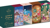 Reverie Puzzles: Woodland Christmas 4 x 99 Piece Mini Puzzle Set
