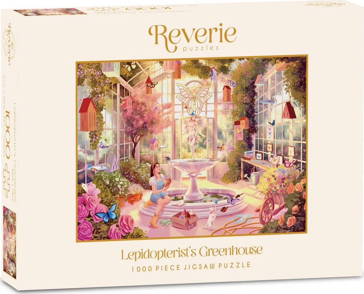 Reverie Puzzles: Lepidopterist's Greenhouse Jigsaw Puzzle - 1000 Pieces
