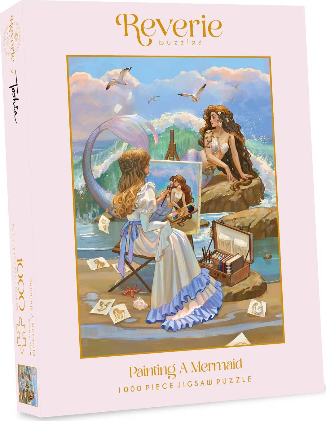 Reverie Puzzles: Painting A Mermaid Jigsaw Puzzle - 1000 Pieces