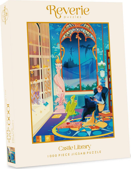 Reverie Puzzles: Castle Library Jigsaw Puzzle - 1000 Pieces