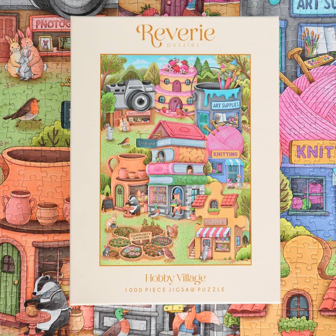 Reverie Puzzles: Hobby Village Jigsaw Puzzle - 1000 Pieces