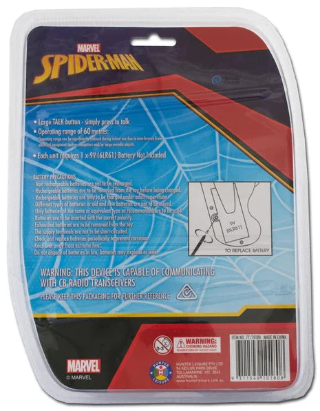 Spiderman Walkie Talkie