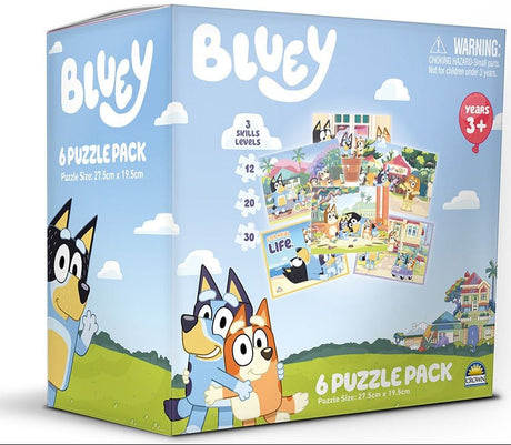 Bluey 6 Puzzle Pack