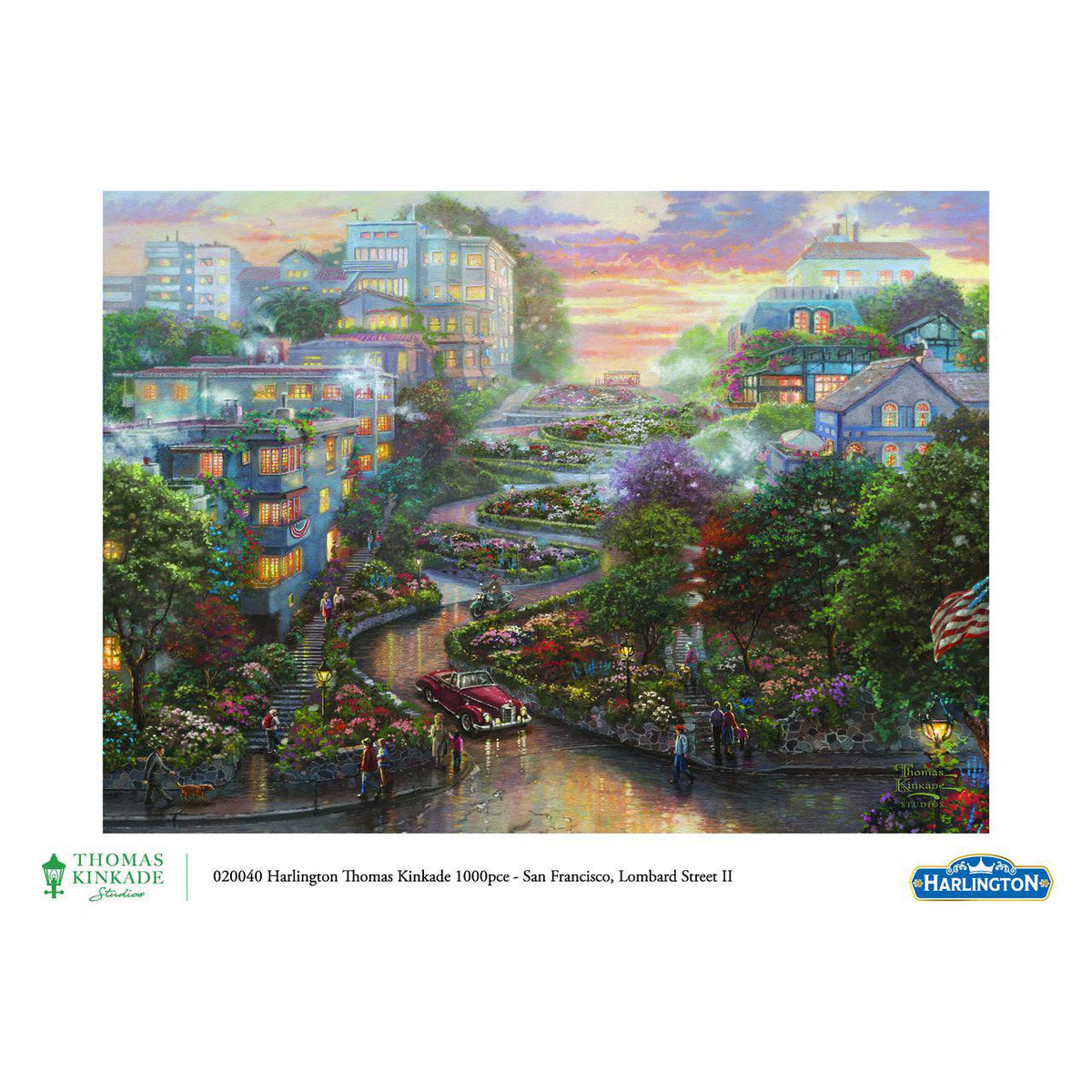 Harlington Thomas Kinkade PQ San Francisco, Lombard Street II 1000 pieces