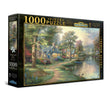 Harlington Thomas Kinkade PQ Hometown Lake 1000 pieces