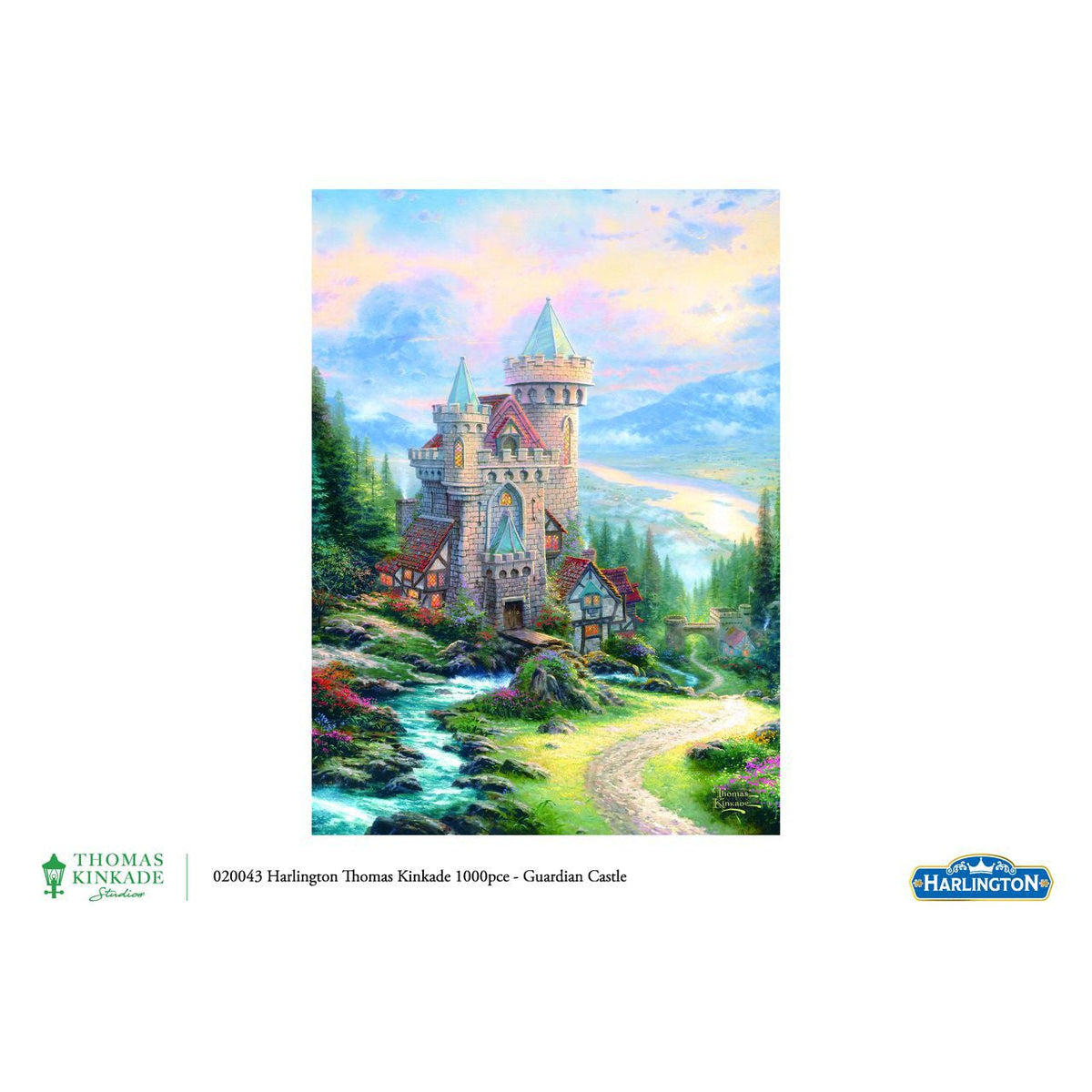 Harlington Thomas Kinkade PQ Guardian Castle 1000 pieces