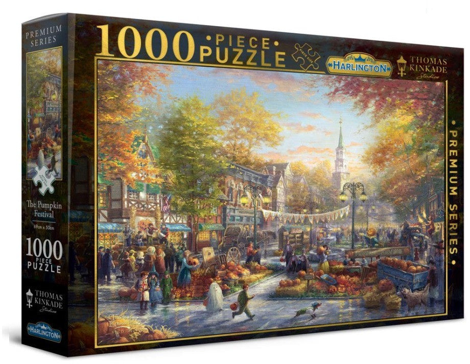 Harlington Thomas Kinkade PQ The Pumpkin Festival 1000 pieces