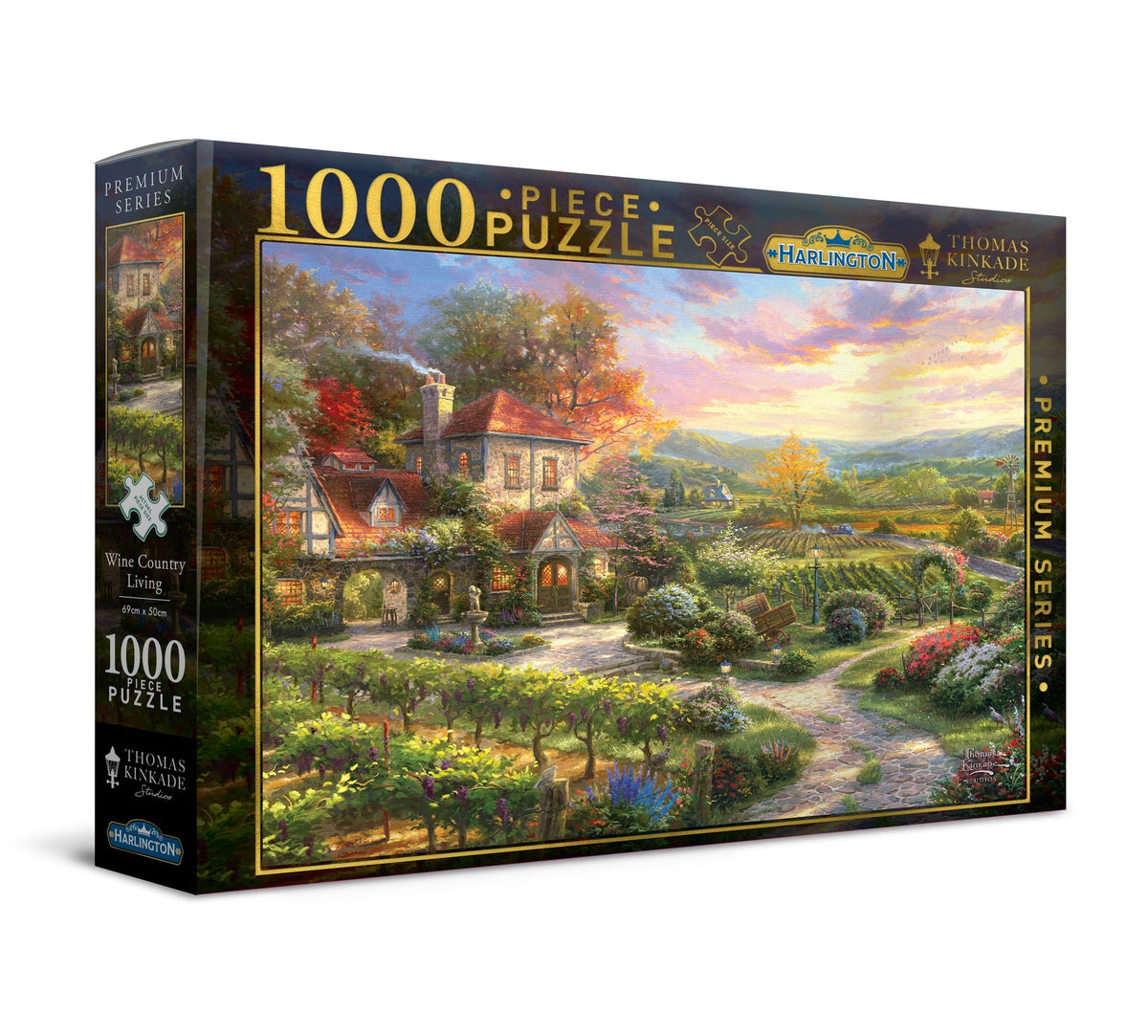 Harlington Thomas Kinkade PQ Wine Country Living 1000 pieces