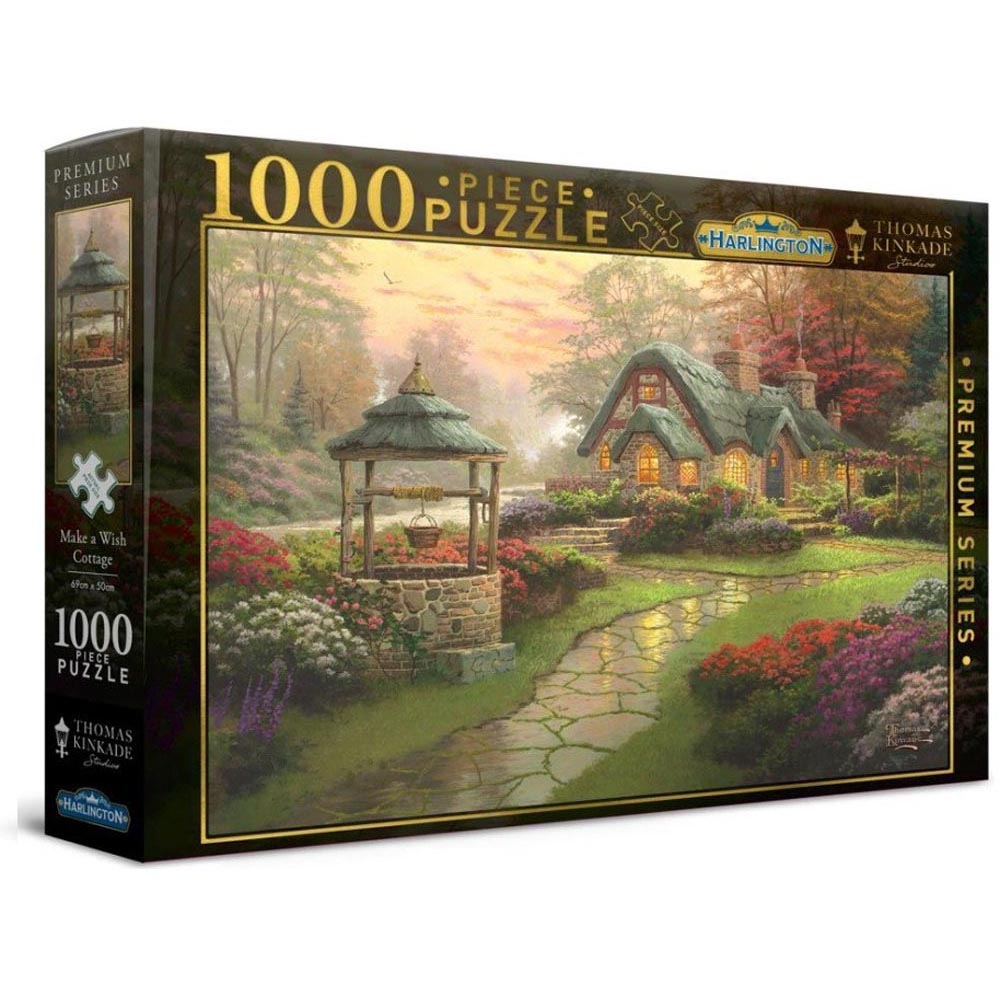 Harlington Thomas Kinkade PQ Make a Wish Cottage 1000 pieces