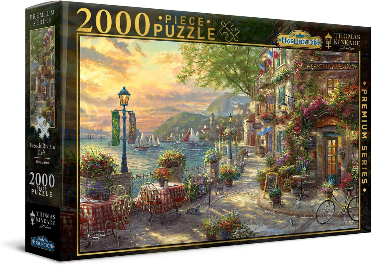 Harlington Thomas Kinkade PQ French Riviera Caf 2000 pieces