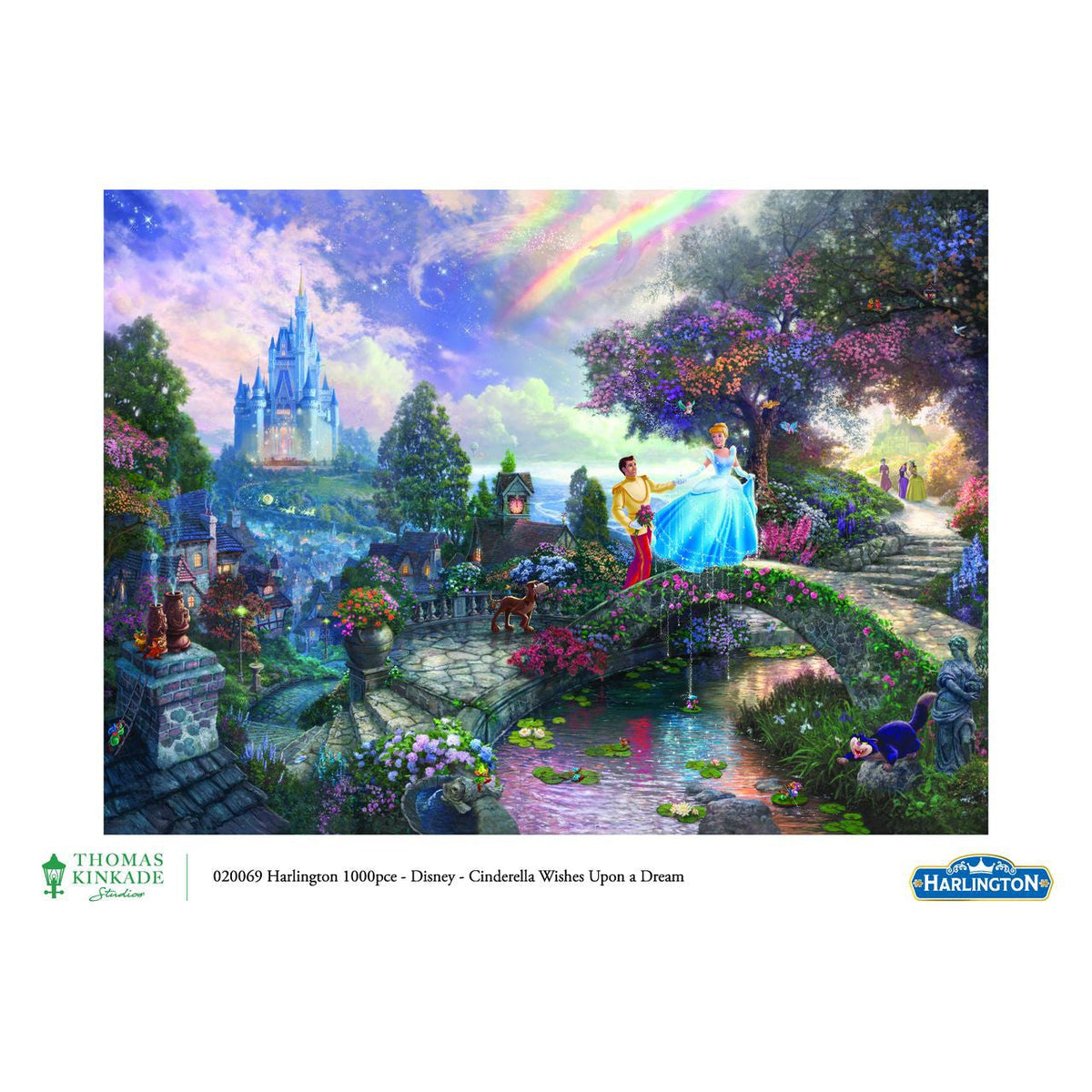 Harlington Thomas Kinkade PQ Disney Cinderella Wishes Upon a Dream 1000 pieces