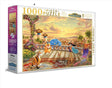 Harlington Thomas Kinkade PQ Disney Jasmine Dancing in the Desert Sunset 1000 pieces